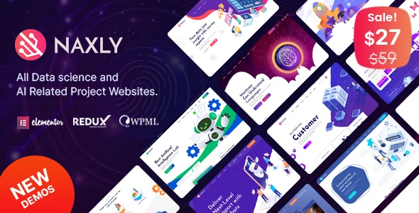 Naxly – Data Science & Analytics WordPress Theme