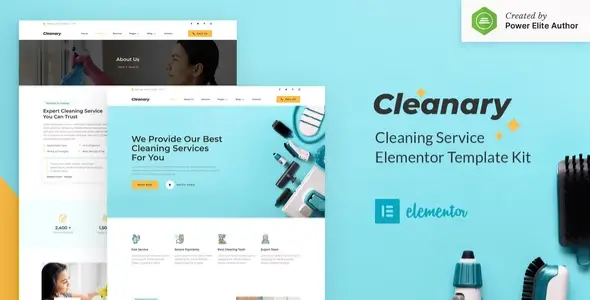 Cleanary – Cleaning Service Company Elementor Template Kit