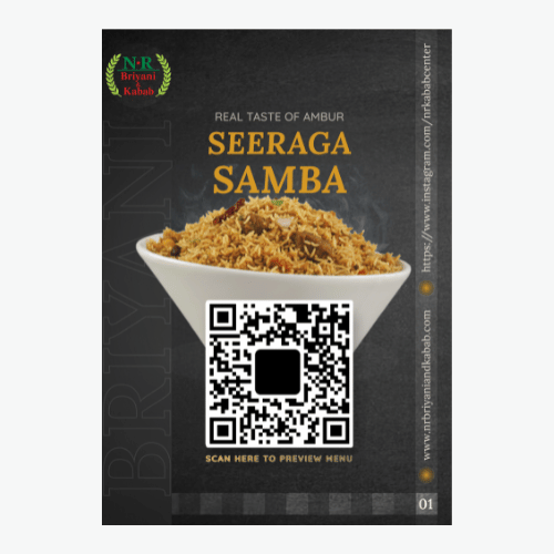 NR Briyani QR Code Menu Scanner